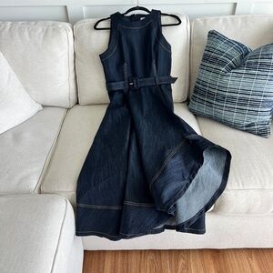 Cinq à Sept Zelda Denim Belted Midi-Dress size 4